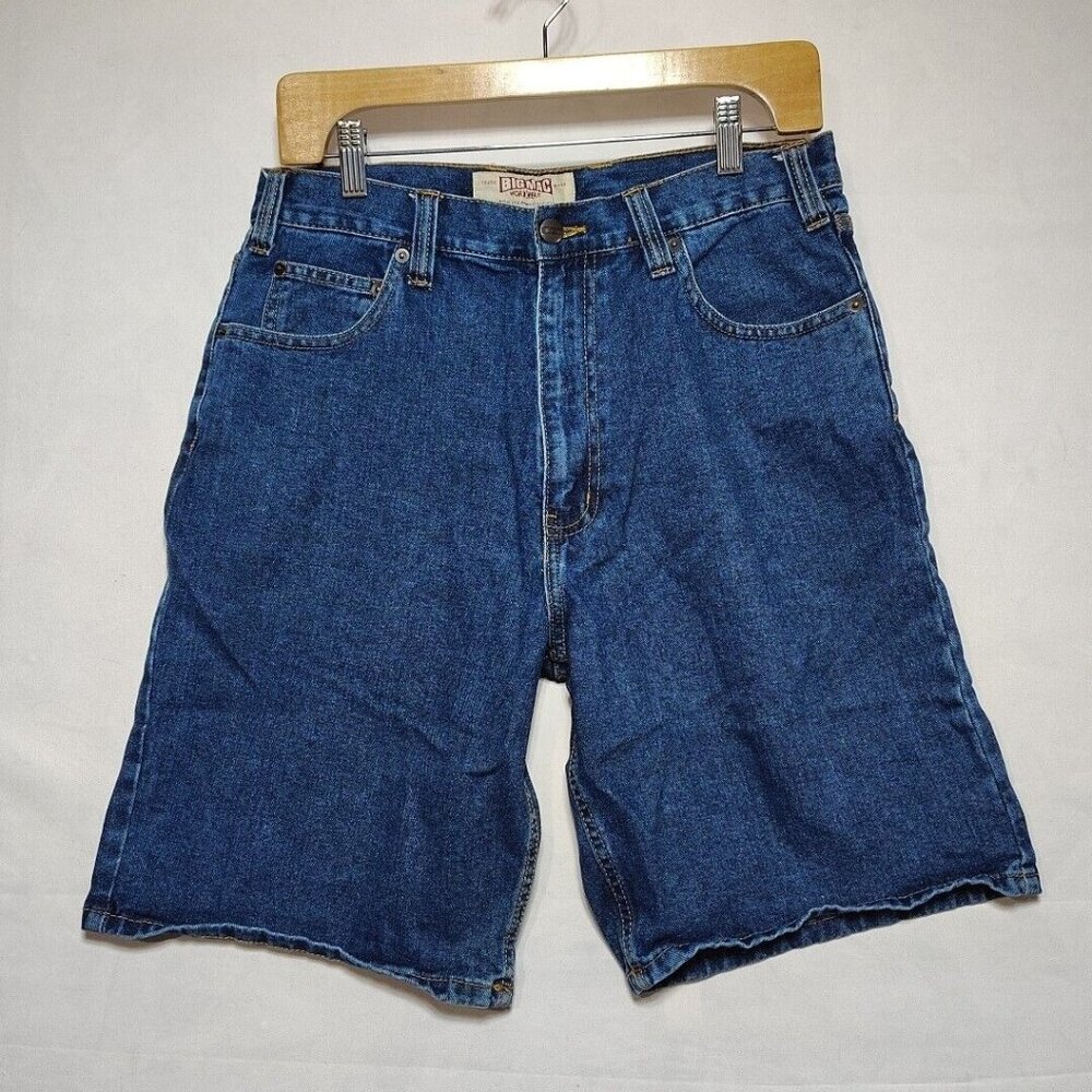 Big Mac Men's Workwear Dark Denim Blue Jean Shorts Size 32